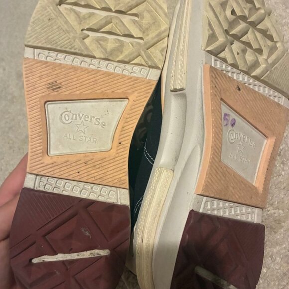 Converse Valentine's run star legacy cx platform gold chain heart high tops sz 8 - Picture 7 of 7